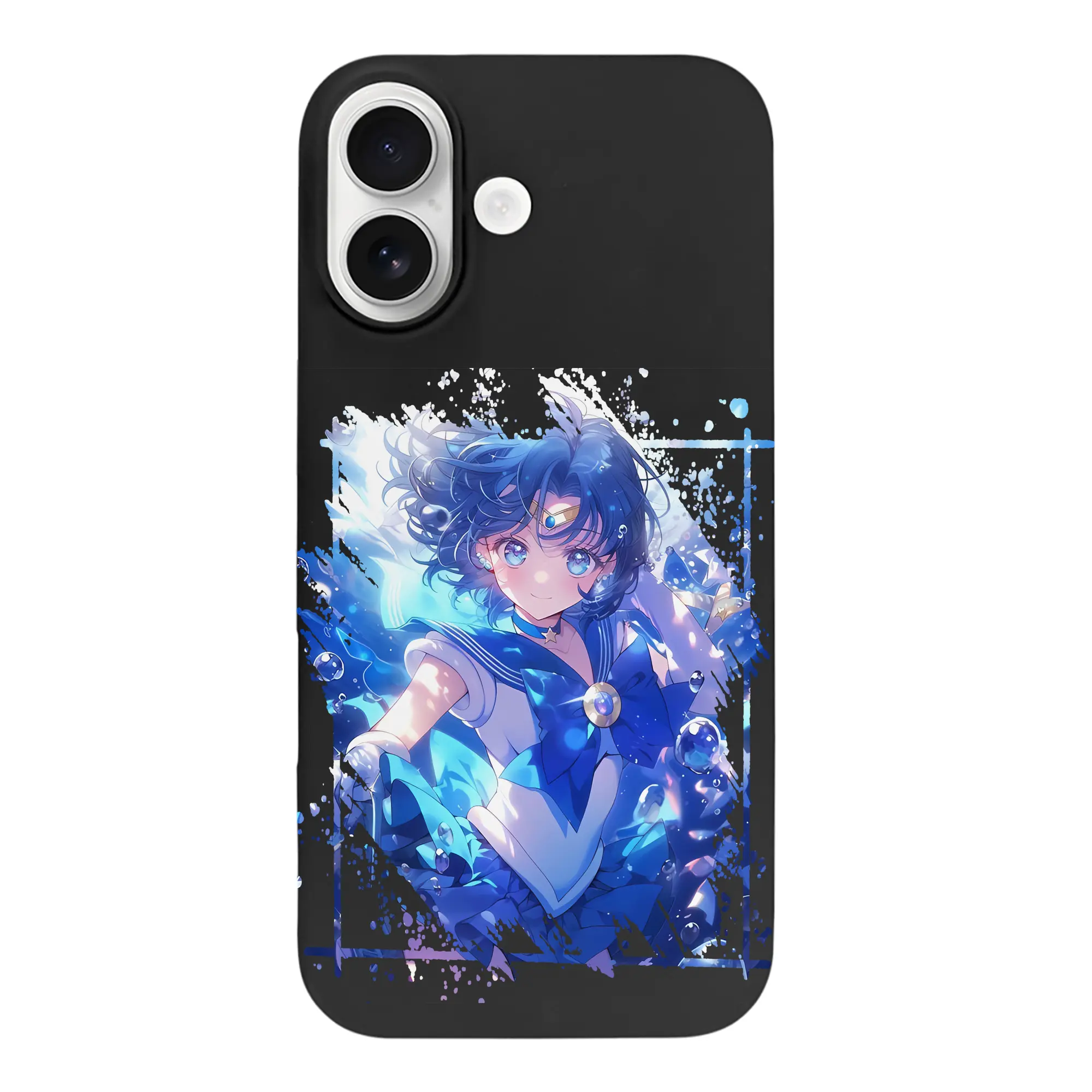 美少女戦士セーラームーン グッズ 水野 亜美 - iPhone 17 シリーズ シリコンケース 薄型 耐衝撃 指紋防止 ソフトタッチカバー 精密フィット 傷防止 保護ケース iPhone 17/17 Air/17 Pro/17 Pro Max 対応